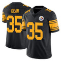P.Steelers #35 Jamel Dean Player Black Limited Color Rush Home Game STECN Stitched Jerseys