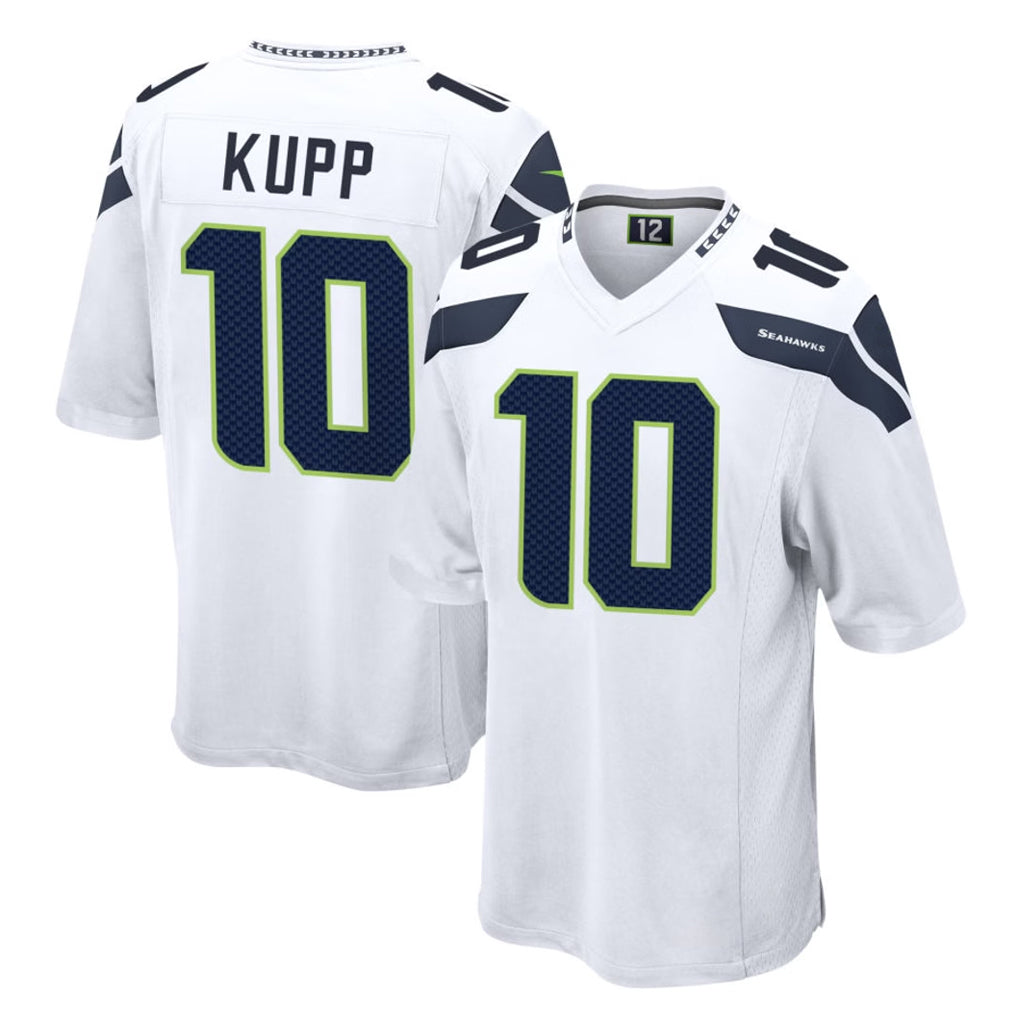 S.Seahawks #10 Cooper Kupp Player White Home Game STECN Stitched Jerseys