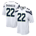S.Seahawks #22 Rashid Shaheed Player White Home Game STECN Stitched Jerseys