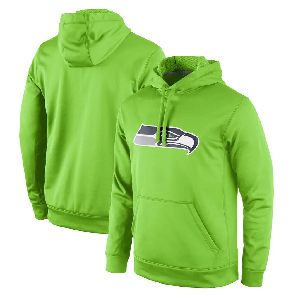 S.Seahawks ## Seahawks Blank Player Green LOGO Pullover Hoodies Game STECN Stitched Jerseys