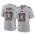 SF.49ers #13 Brock Purdy Player Gray Atmosphere Fashion Home Game STECN Stitched Jerseys