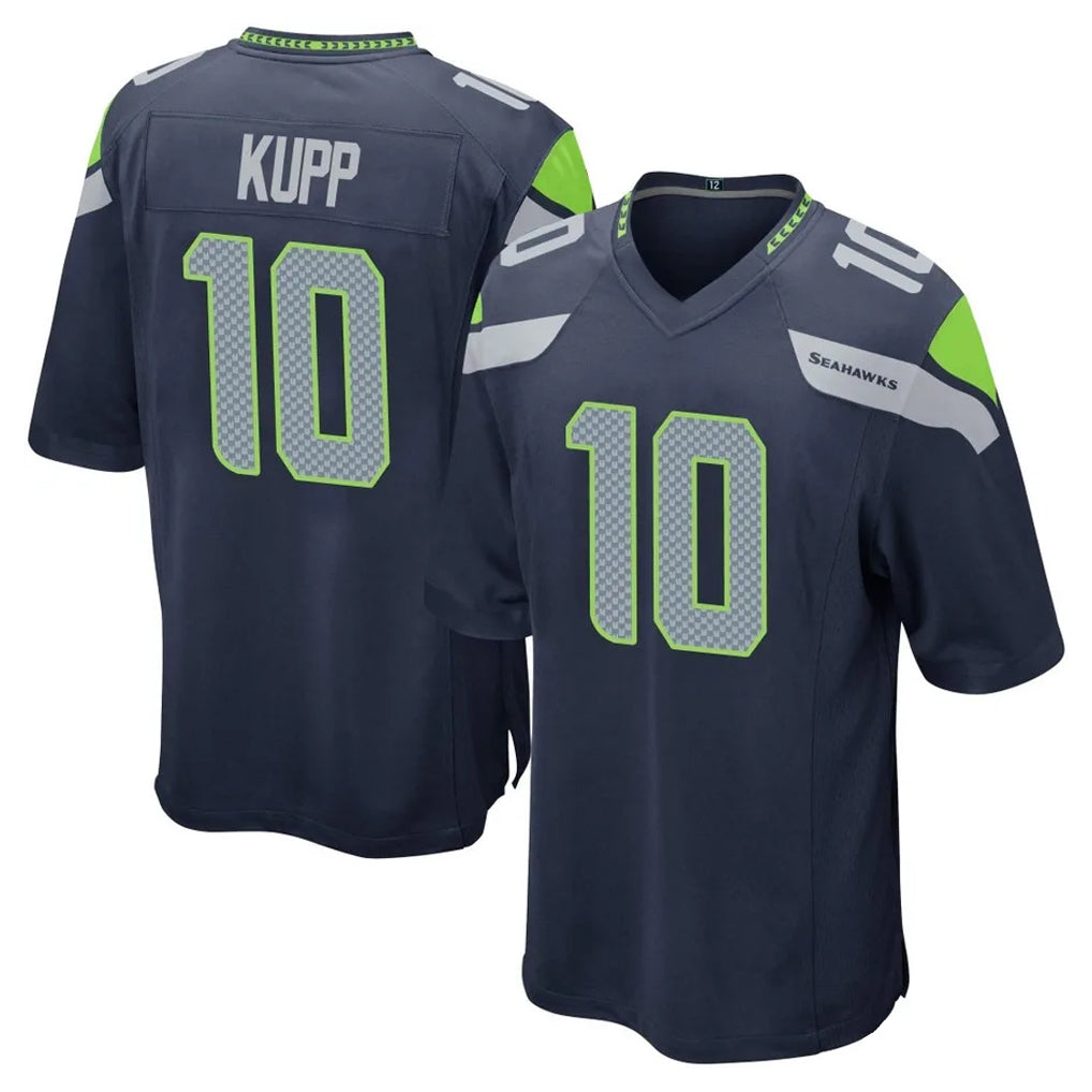 S.Seahawks #10 Cooper Kupp Player Navy Home Game STECN Stitched Jerseys