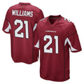 A.Cardinals #21 Garrett Williams Player Cardinal Home Game STECN Stitched Jerseys