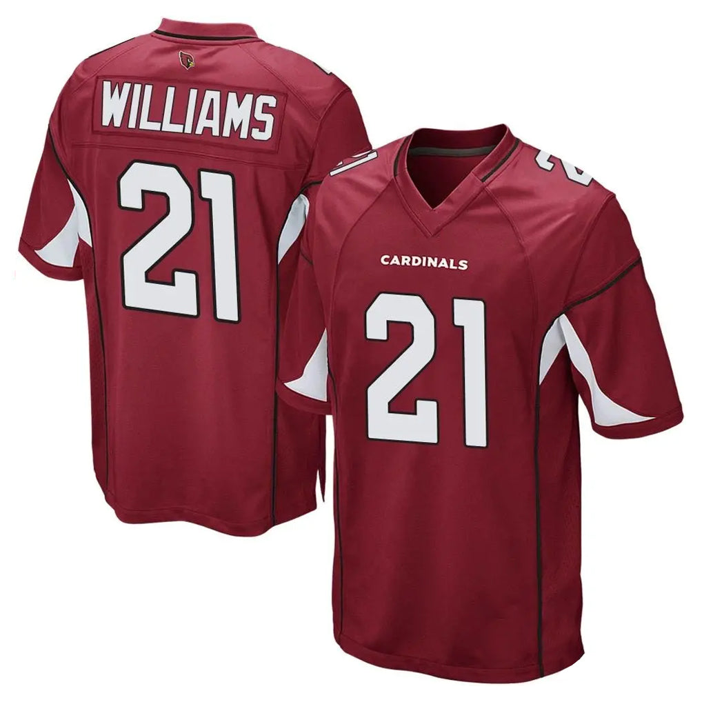 A.Cardinals #21 Garrett Williams Player Cardinal Home Game STECN Stitched Jerseys