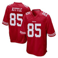 SF.49ers #85 George Kittle Player Red Home Game STECN Stitched Jerseys