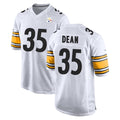 P.Steelers #35 Jamel Dean Player White Home Game STECN Stitched Jerseys