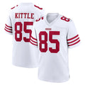 SF.49ers #85 George Kittle Player White Game Home STECN Stitched Jerseys