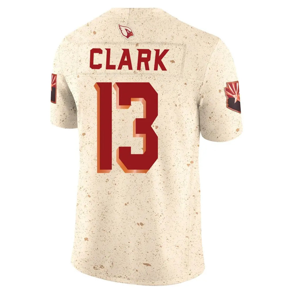 A.Cardinals #13 Kei'Trel Clark Player Cream Rivalries Collection Vapor Limited Home Game STECN Stitched Jerseys