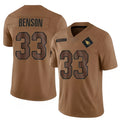 A.Cardinals #33 Trey Benson Player Brown Salute To Service Limited STECN Stitched Jerseys