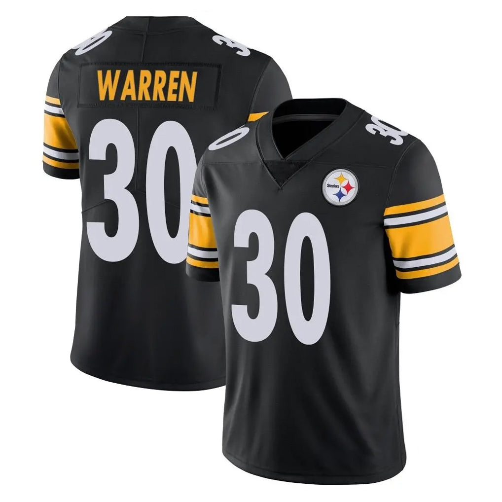 P.Steelers #30 Jaylen Warren Player Black Limited Vapor Untouchable Home Game STECN Stitched Jerseys
