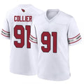 A.Cardinals #91 L.J. Collier Player White Game Home STECN Stitched Jerseys