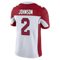 A.Cardinals #2 Will Johnson Player White Vapor Limited Home Game STECN Stitched Jerseys
