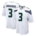 S.Seahawks #3 Nick Emmanwori Player White Home Game STECN Stitched Jerseys