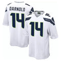S.Seahawks #14 Sam Darnold Player White Home Game STECN Stitched Jerseys