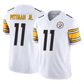 P.Steelers #11 Michael Pittman Jr. Player White Limited Vapor F.U.S.E. Home Game STECN Stitched Jerseys