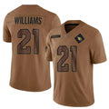 A.Cardinals #21 Garrett Williams Player Brown Salute To Service Limited STECN Stitched Jerseys