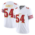 SF.49ers #54 Fred Warner Player White 2025 Rivalries Collection Game Limited STECN Stitched Jerseys