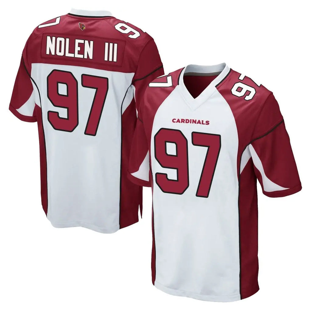 A.Cardinals #97 Walter Nolen III Player White Home Game STECN Stitched Jerseys