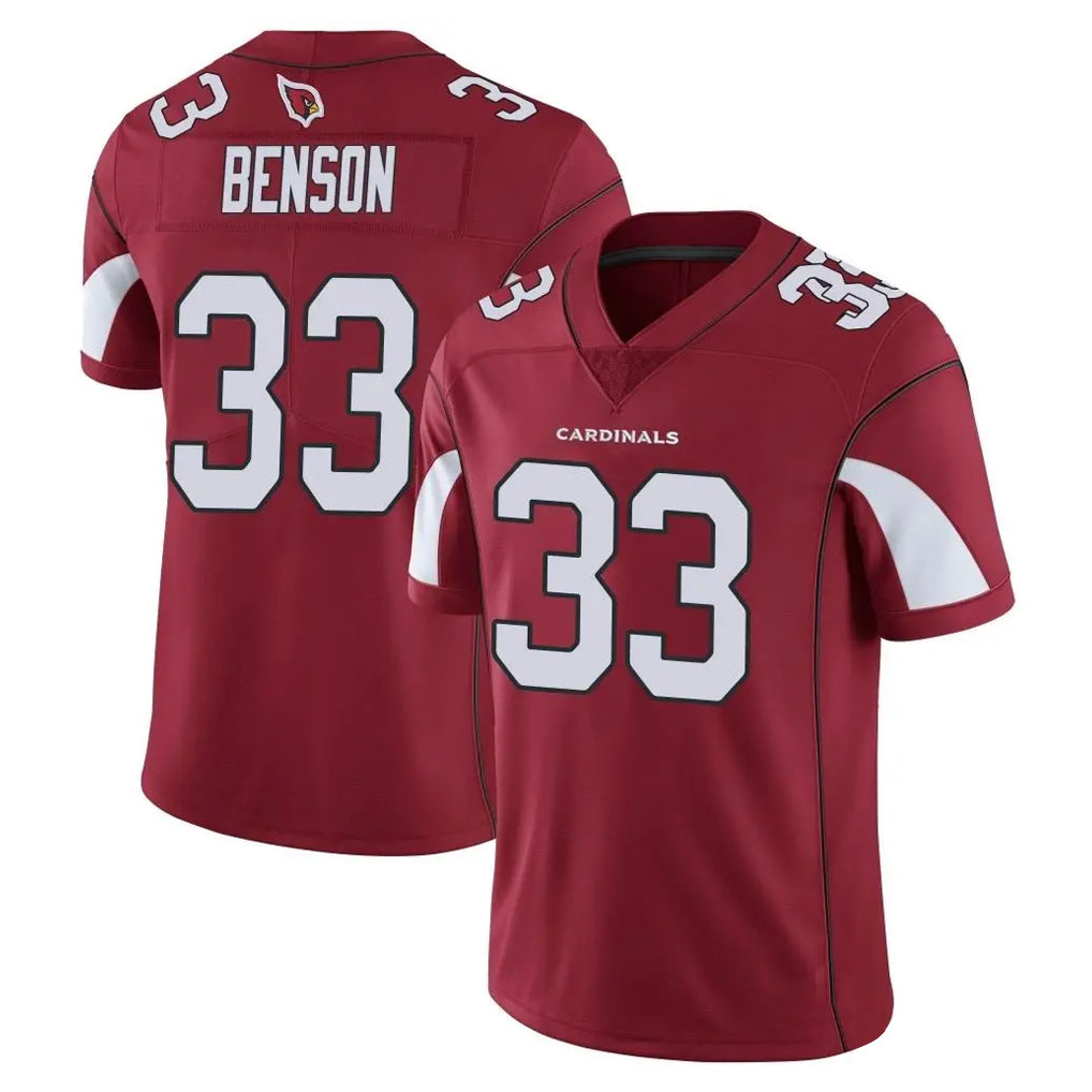 A.Cardinals #33 Trey Benson Player Cardinal Vapor Limited Home Game  STECN Stitched Jerseys