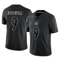 P.Steelers #9 Chris Boswell Player Black Reflective Limited Home Game STECN Stitched Jerseys