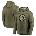 P.Steelers ## Steelers Blank Player Olive Salute to Service Pullover Hoodie Home Game STECN Stitched Jerseys