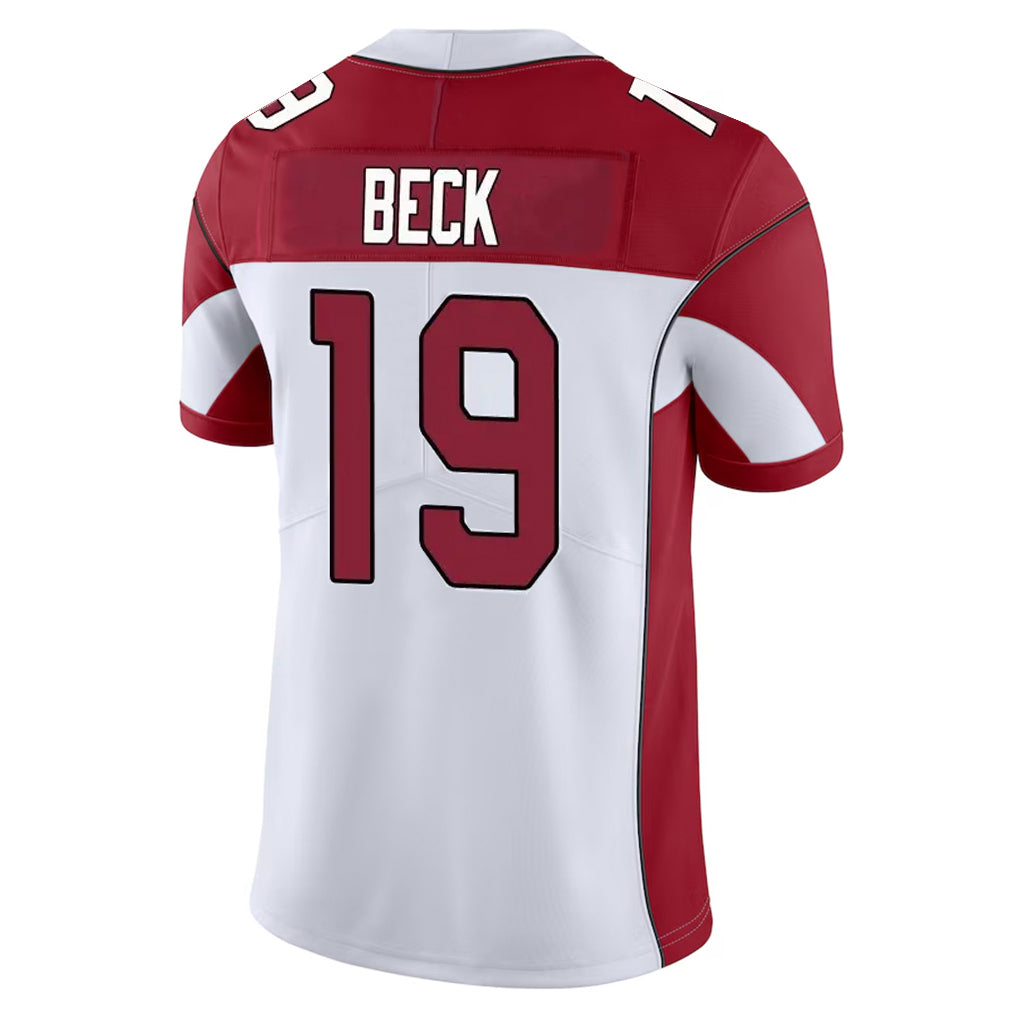 A.Cardinals #19 Carson Beck Player White Vapor Limited Home Game STECN Stitched Jerseys