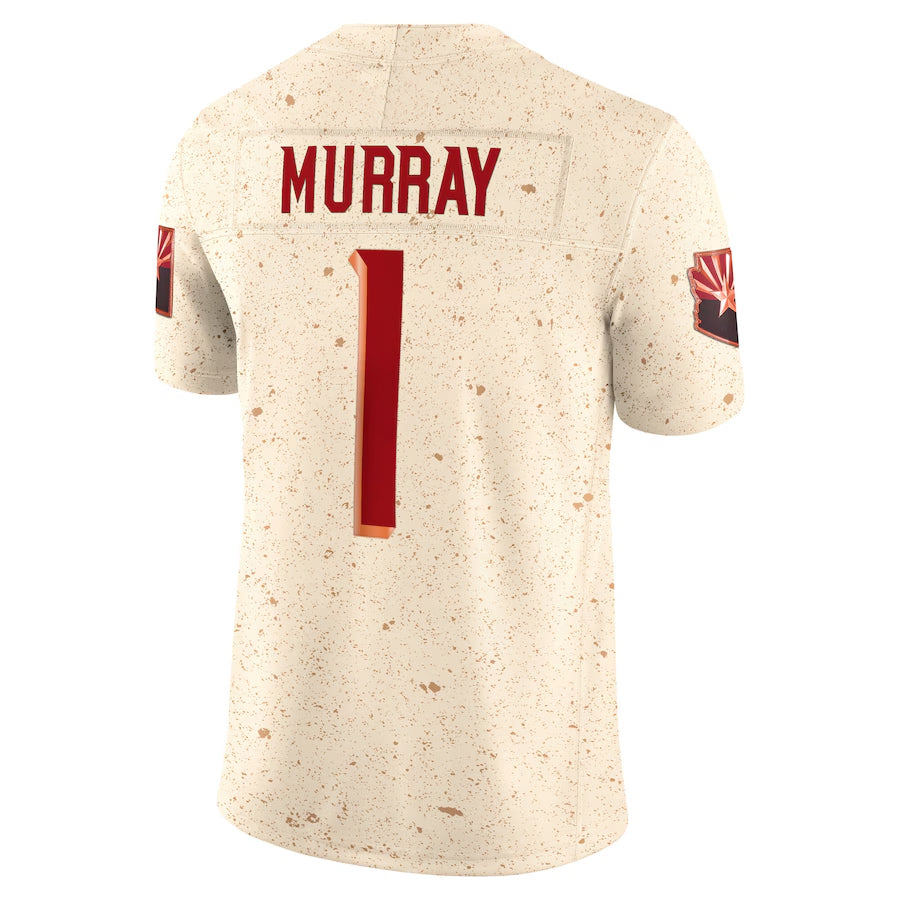 A.Cardinals #1 Kyler Murray Player Cream Rivalries Collection Vapor Limited Home Game STECN Stitched Jerseys