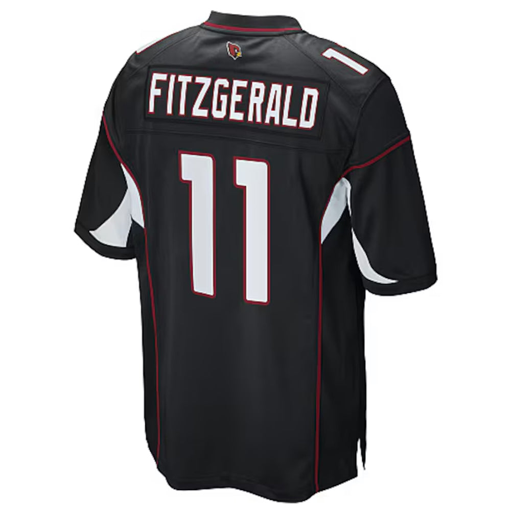 A.Cardinals #11 Larry Fitzgerald Player Black Game STECN Stitched Jerseys