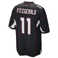 A.Cardinals #11 Larry Fitzgerald Player Black Game STECN Stitched Jerseys