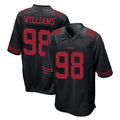 SF.49ers #98 Mykel Williams Player Black Alternate Home Game STECN Stitched Jerseys