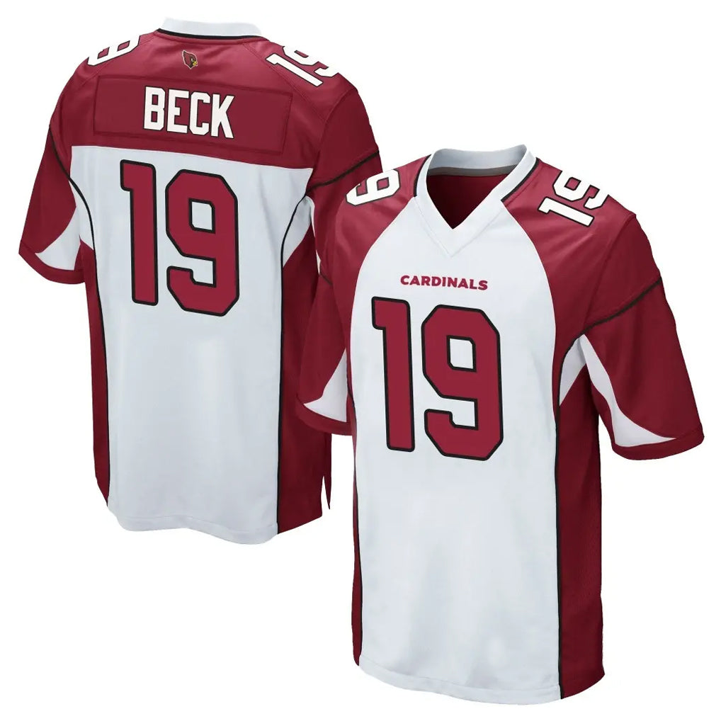 A.Cardinals #19 Carson Beck Player White Cardinal Home Game STECN Stitched Jerseys