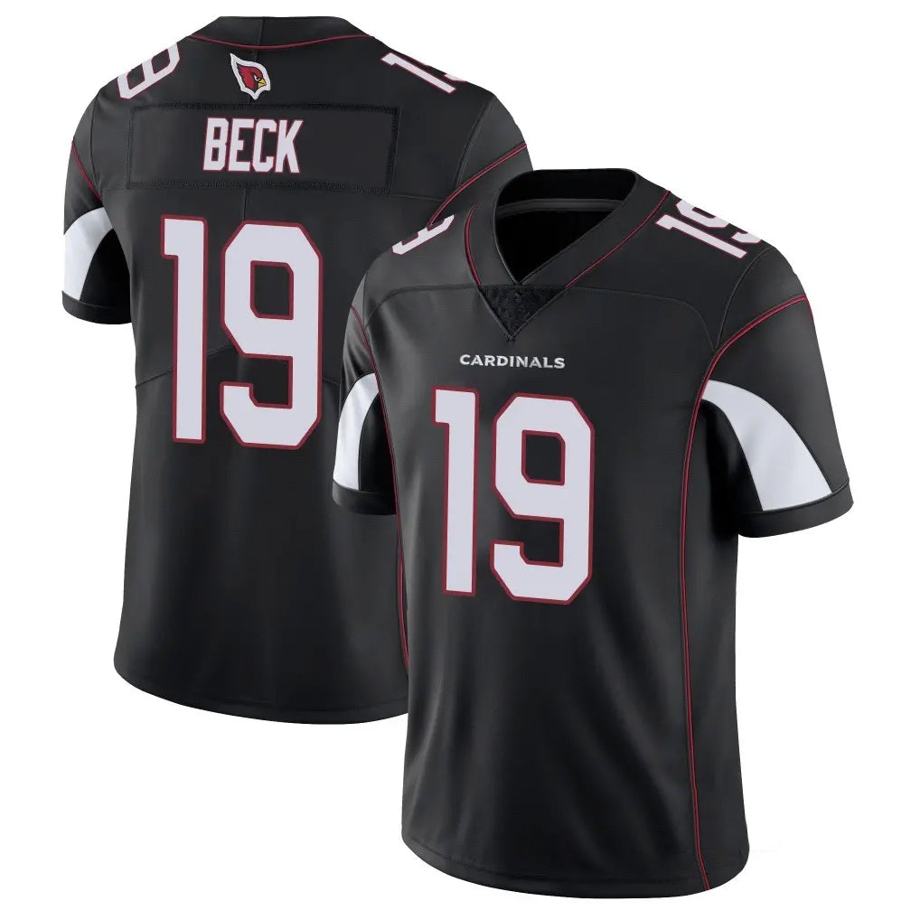A.Cardinals #19 Carson Beck Player Black Vapor Limited Home Game STECN Stitched Jerseys