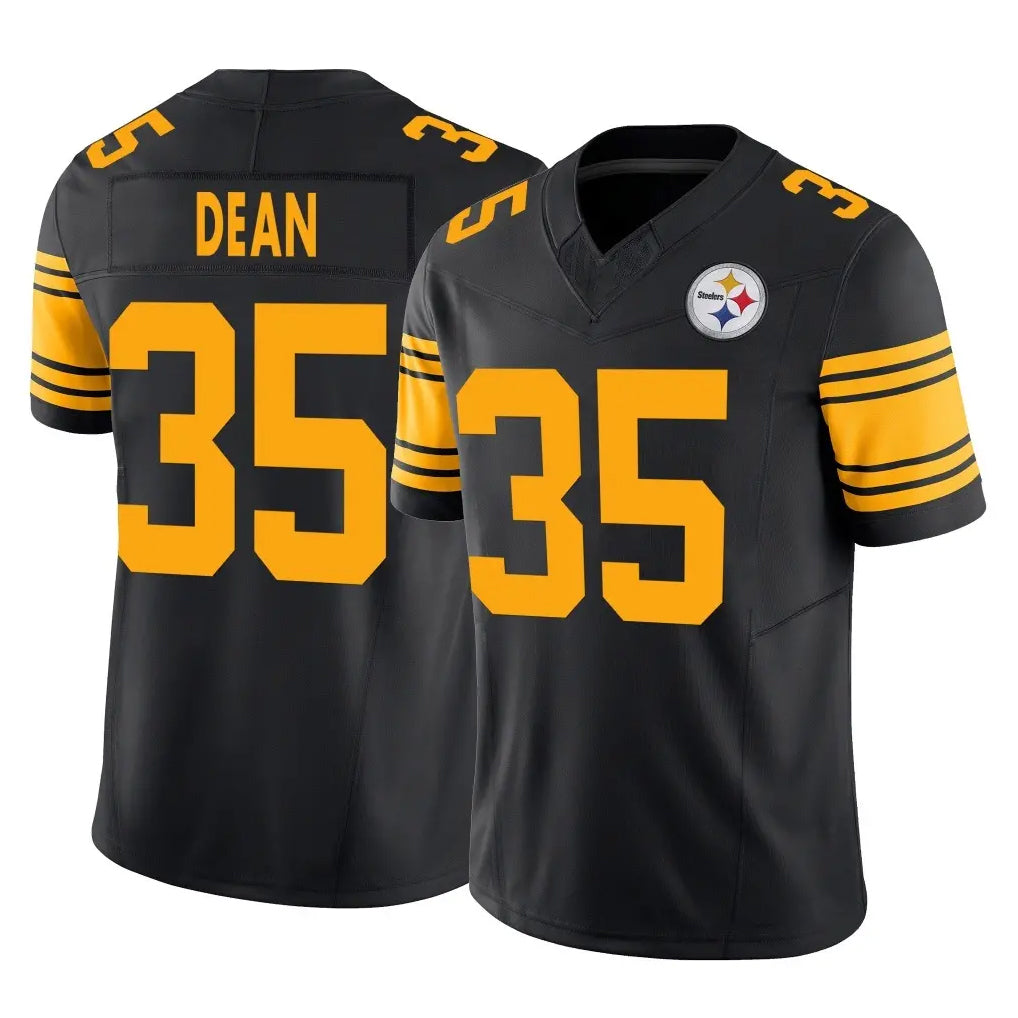 P.Steelers #35 Jamel Dean Player Black Limited 2nd Alternate Vapor F.U.S.E. Home Game STECN Stitched Jerseys