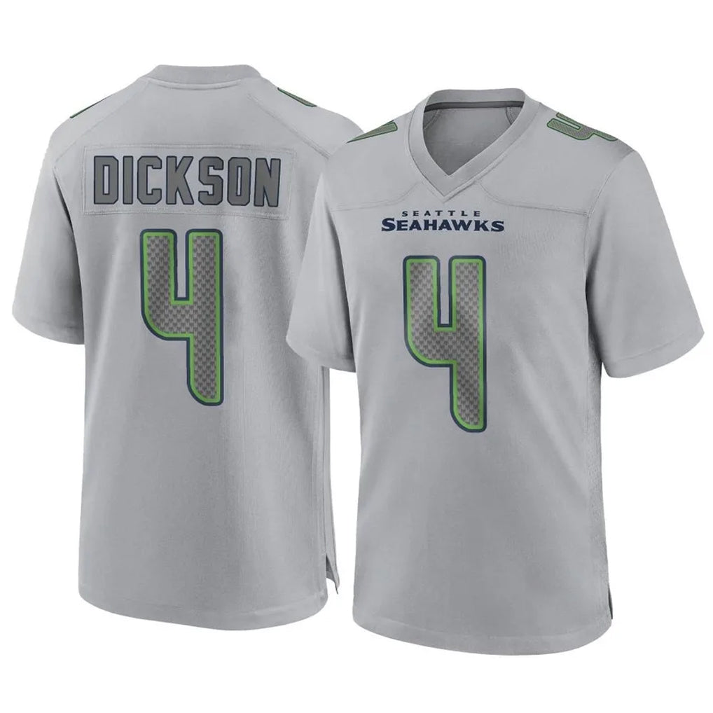 S.Seahawks #4 Michael Dickson Player Gray Atmosphere Fashion Home Game STECN Stitched Jerseys