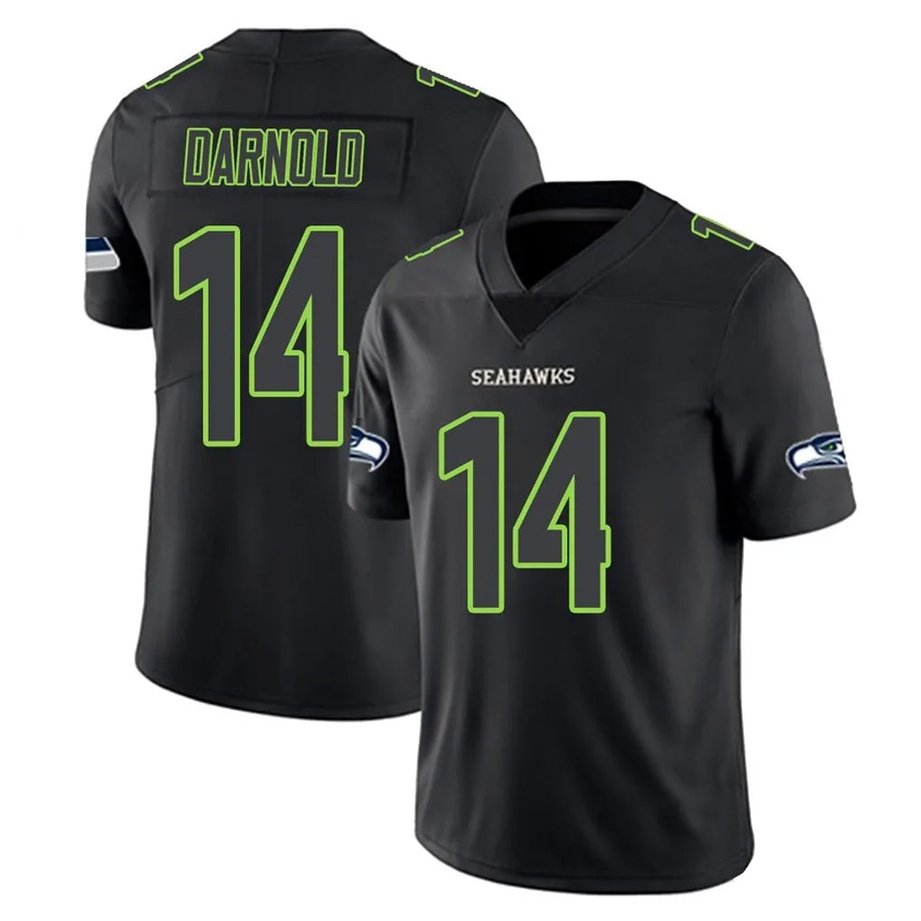 S.Seahawks #14 Sam Darnold Player Black Impact Limited Home Game STECN Stitched Jerseys