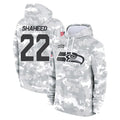 S.Seahawks #22 Rashid Shaheed Player Arctic Camo Limited Salute to Service Pullover Hoodies Game STECN Stitched Jerseys