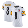 P.Steelers #8 Aaron Rodgers Player White Limited Vapor Untouchable Home Game STECN Stitched Jerseys