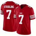 SF.49ers #7 De'Zhaun Stribling Player Red Limited Vapor F.U.S.E. Home Game STECN Stitched Jerseys