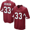 A.Cardinals #33 Trey Benson Player Game STECN Stitched Jerseys
