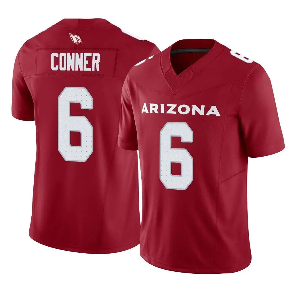 A.Cardinals #6 James Conner Player Cardinal Vapor F.U.S.E. Limited Home Game STECN Stitched Jerseys