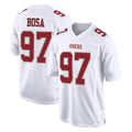 SF.49ers #97 Nick Bosa Player White Fashion Home Game STECN Stitched Jerseys