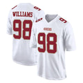 SF.49ers #98 Mykel Williams Player White Fashion Home Game STECN Stitched Jerseys