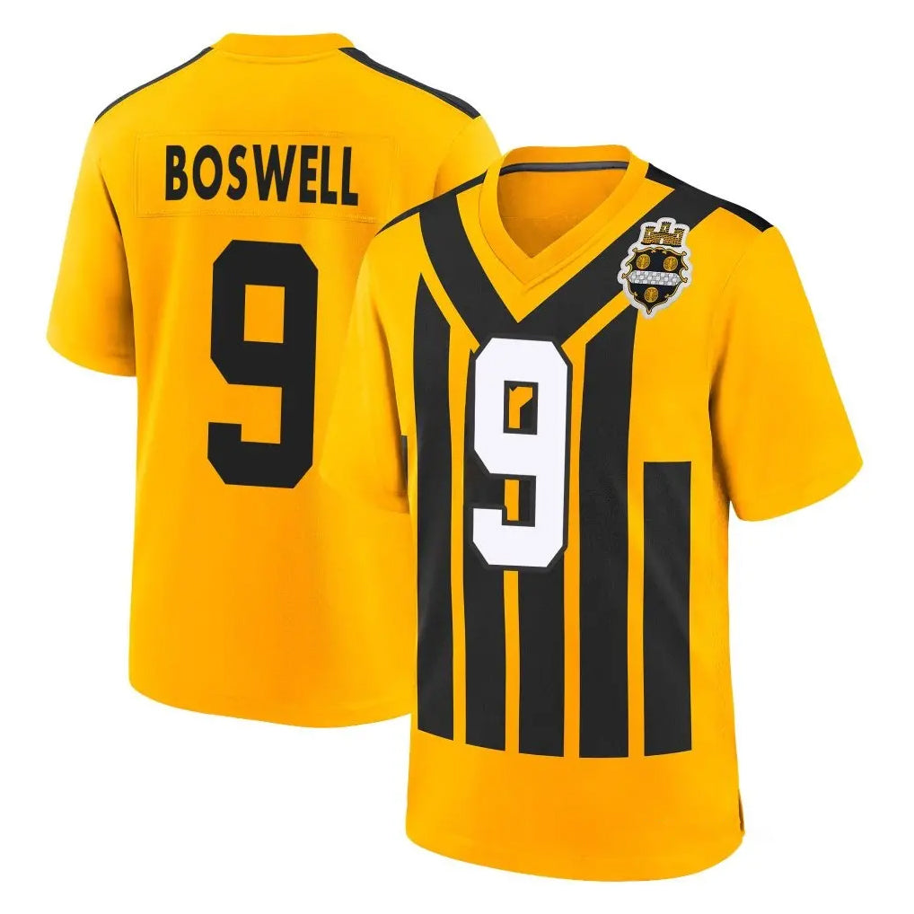 P.Steelers #9 Chris Boswell Player Gold Limited 1933 Throwback Home Game STECN Stitched Jerseys