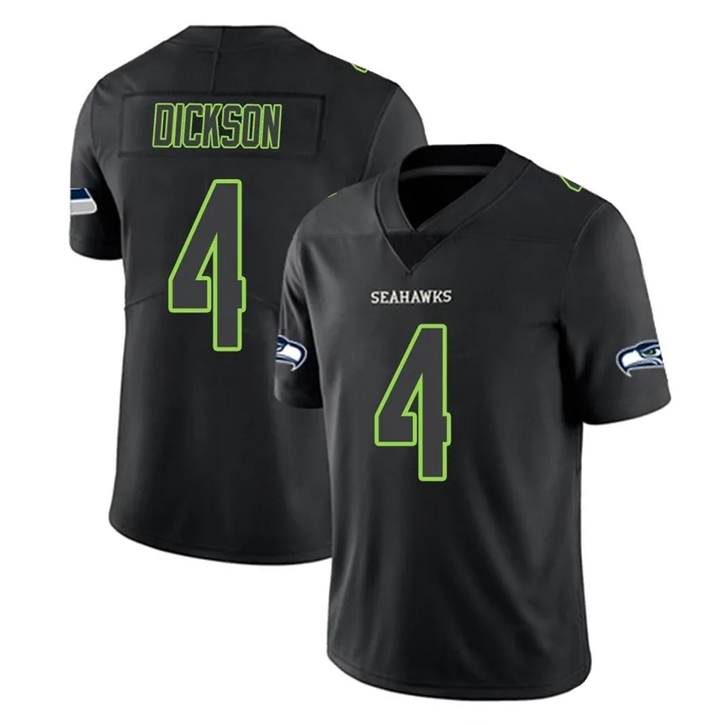 S.Seahawks #4 Michael Dickson Player Black Impact Limited Home Game STECN Stitched Jerseys