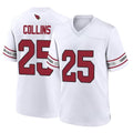 A.Cardinals #25 Zaven Collins Player White Home Game STECN Stitched Jerseys