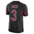 A.Cardinals #3 Budda Baker Player Black Limited Elite Home Game STECN Stitched Jerseys