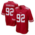 SF.49ers #92 Osa Odighizuwa Player Red Home Game STECN Stitched Jerseys