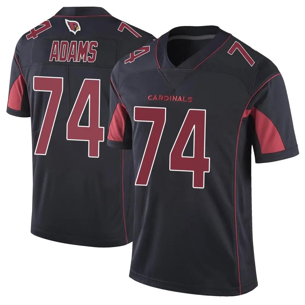 A.Cardinals #74 Isaiah Adams Player Black Limited Elite Home Game STECN Stitched Jerseys