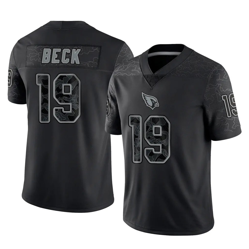 A.Cardinals #19 Carson Beck Player Black RFLCTV Limited Home Game STECN Stitched Jerseys