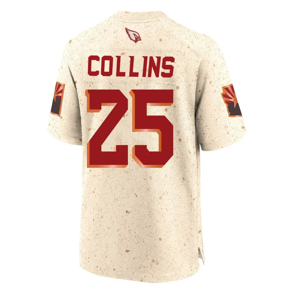A.Cardinals #25 Zaven Collins Player Cream Rivalries Collection Game STECN Stitched Jerseys